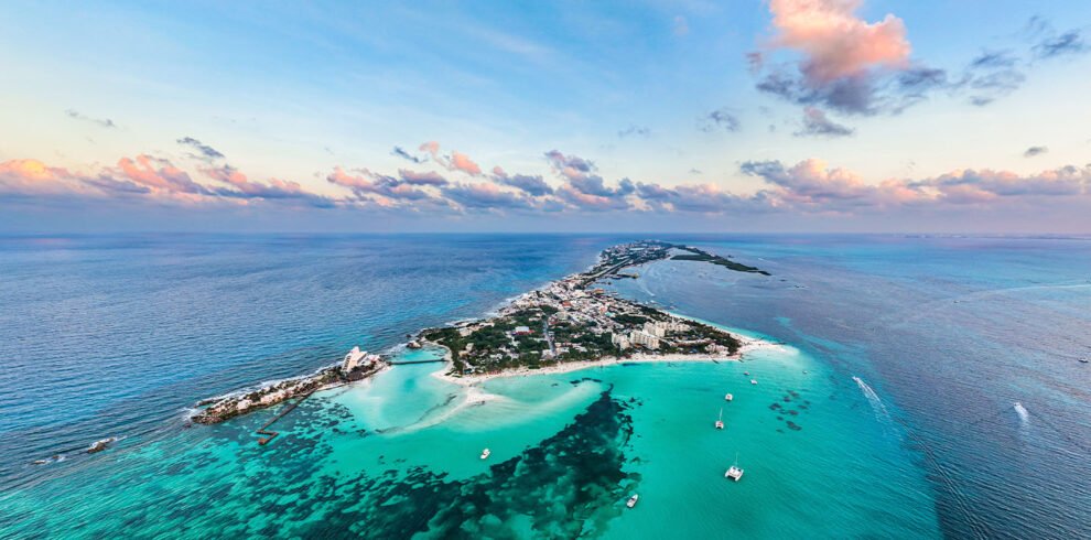 Isla Mujeres from the air