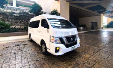 Van in a hotel